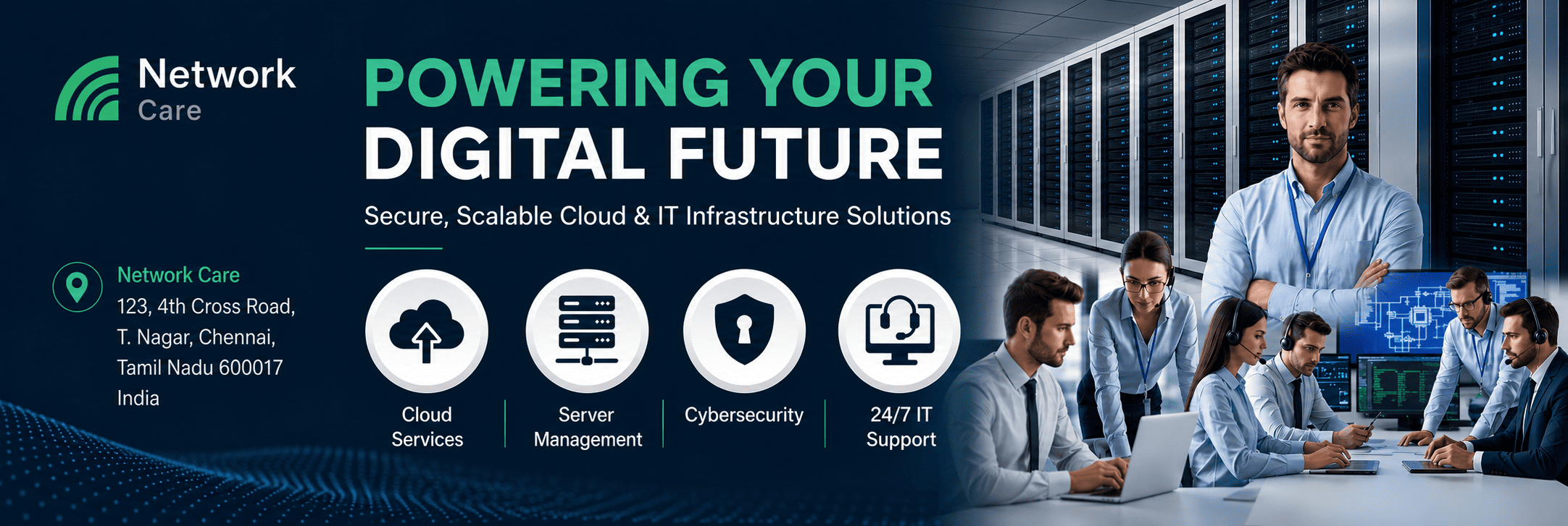 Enterprise Cloud Infrastructure, Network Security & Managed IT Services Platform