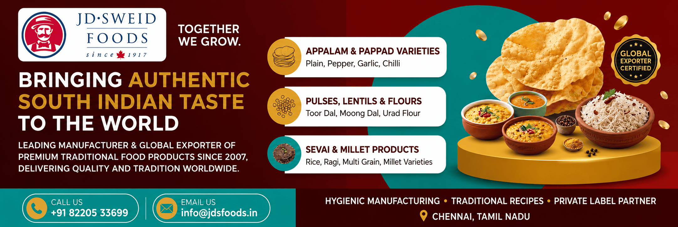 Food Manufacturing Website Development