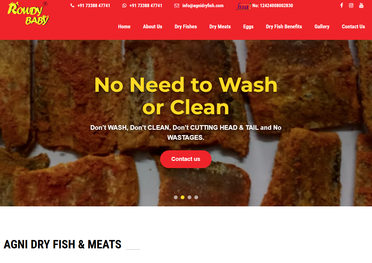 Boost your agriculture food business with professional web solutions — screenshot 1