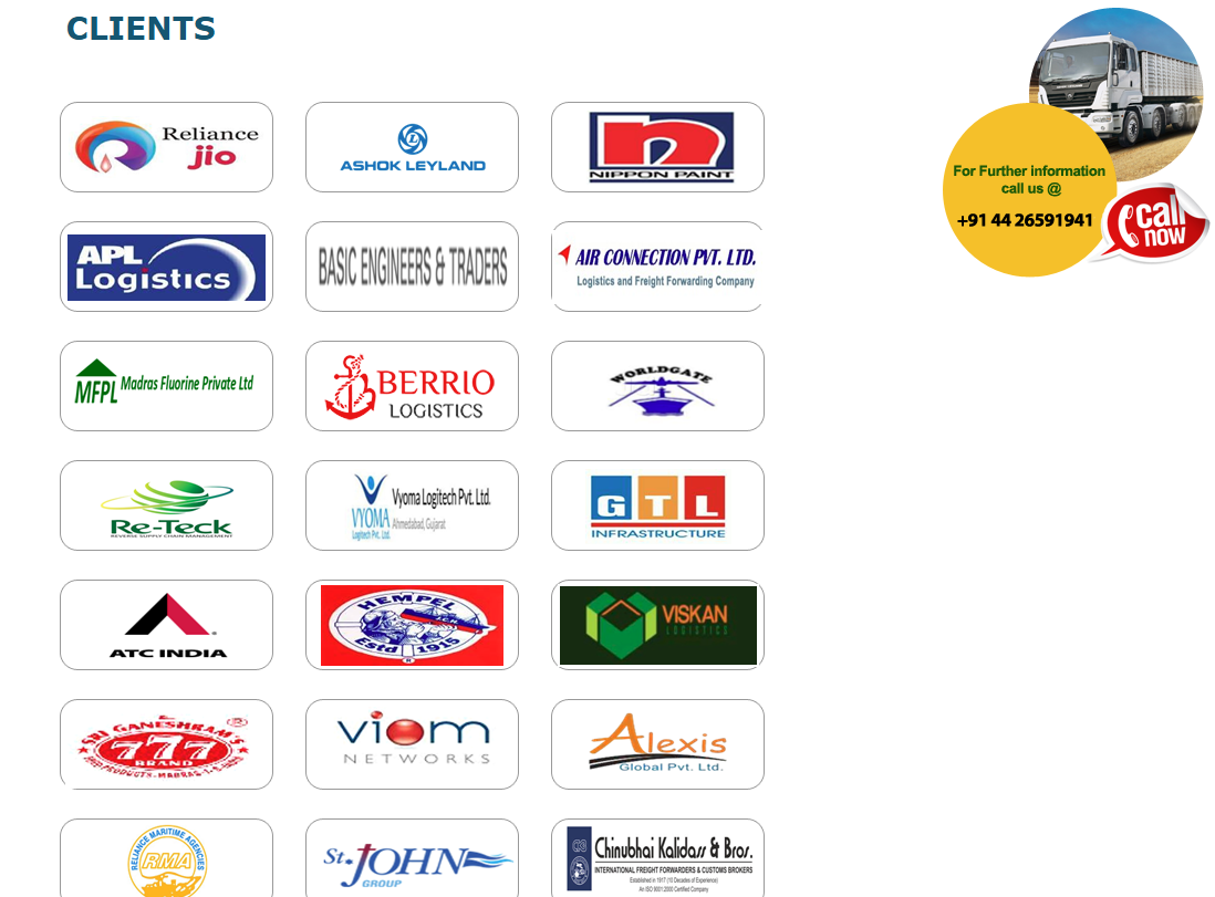 GV Trans India – Logistics & Transportation Website Development — screenshot 2