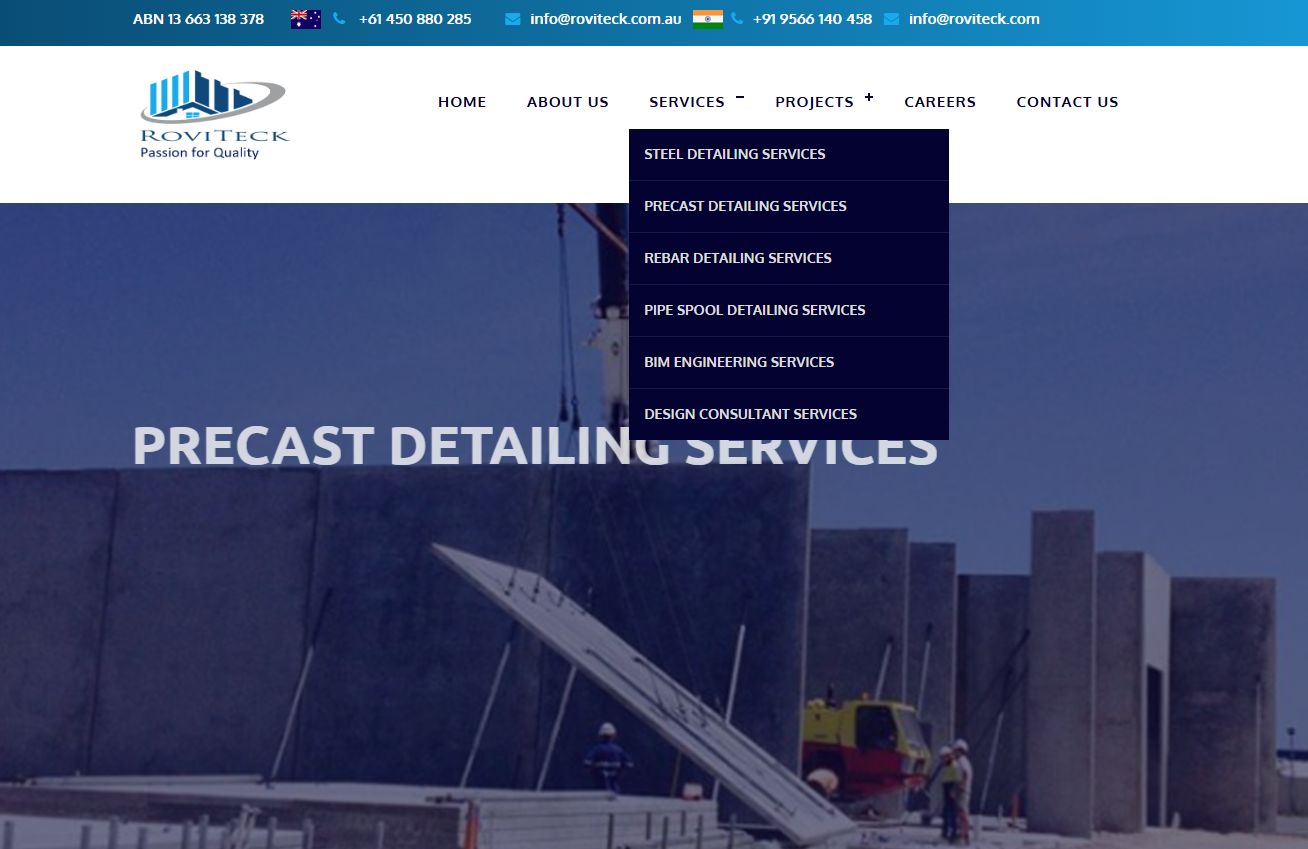 Engineering Design Services Website Development — screenshot 3