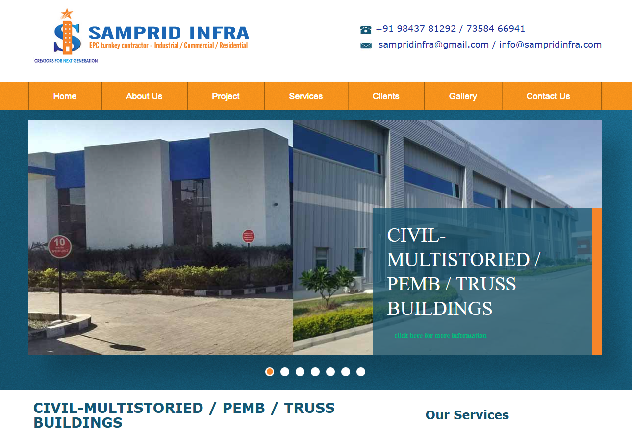 Construction & Infrastructure Website Development — screenshot 3