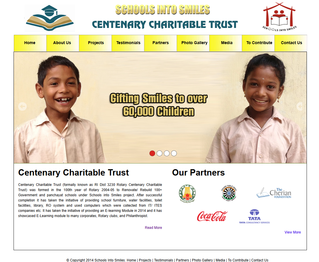 NGO Education Initiative Website Development — screenshot 1