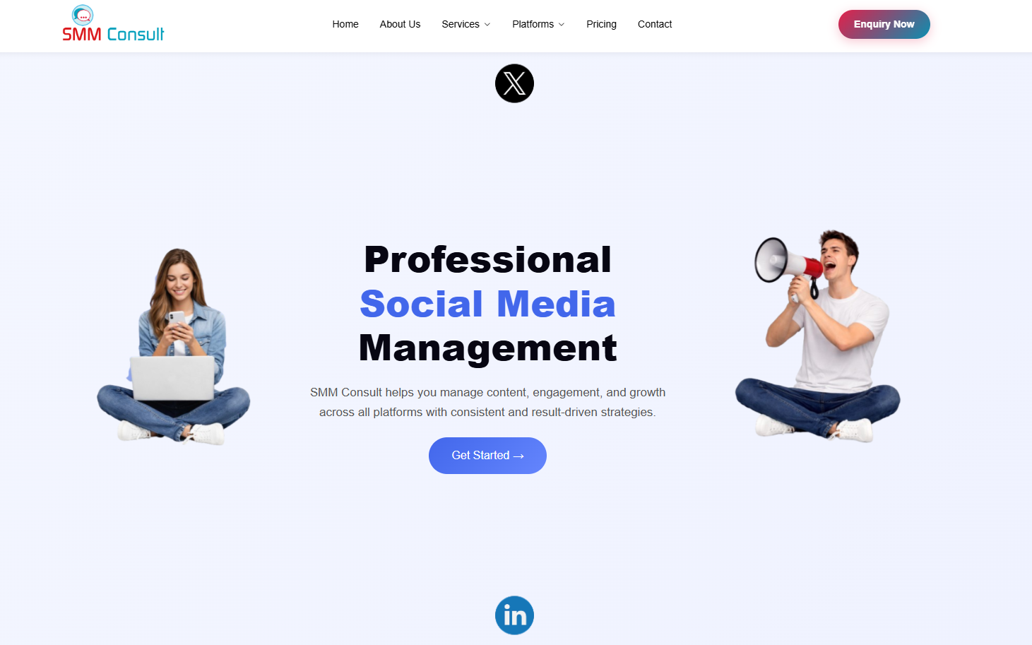 Business Consulting Website Development — screenshot 1
