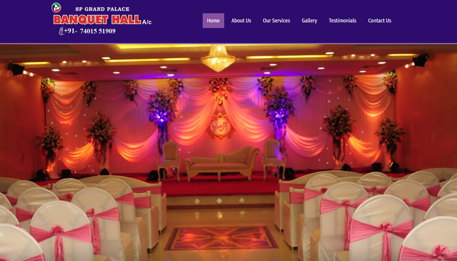 SP Grand Palace – Luxury Hotel & Hospitality Website — screenshot 2