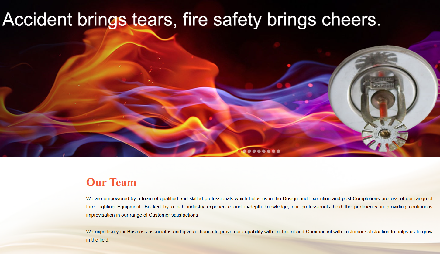 Sujal Systems – Fire Protection & Safety Engineering Website — screenshot 3