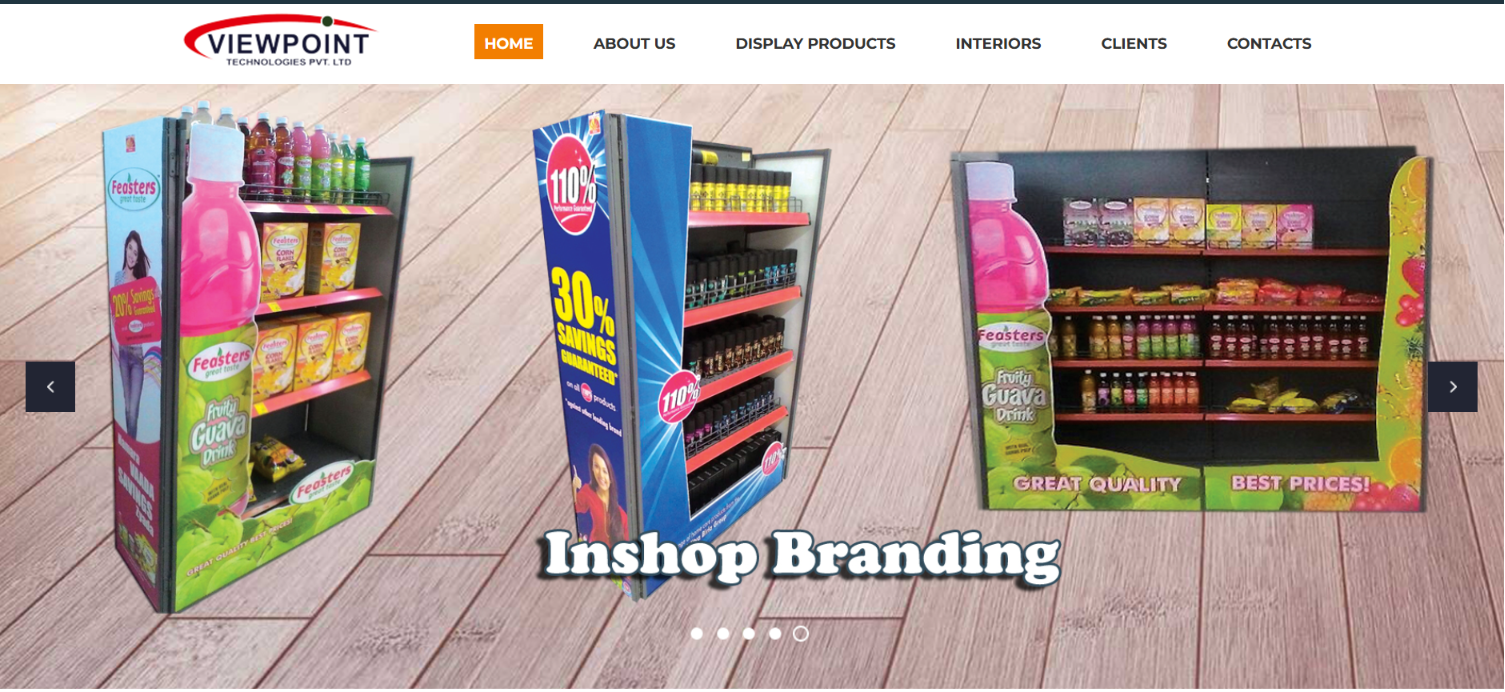 Retail Display Manufacturer Website — screenshot 3