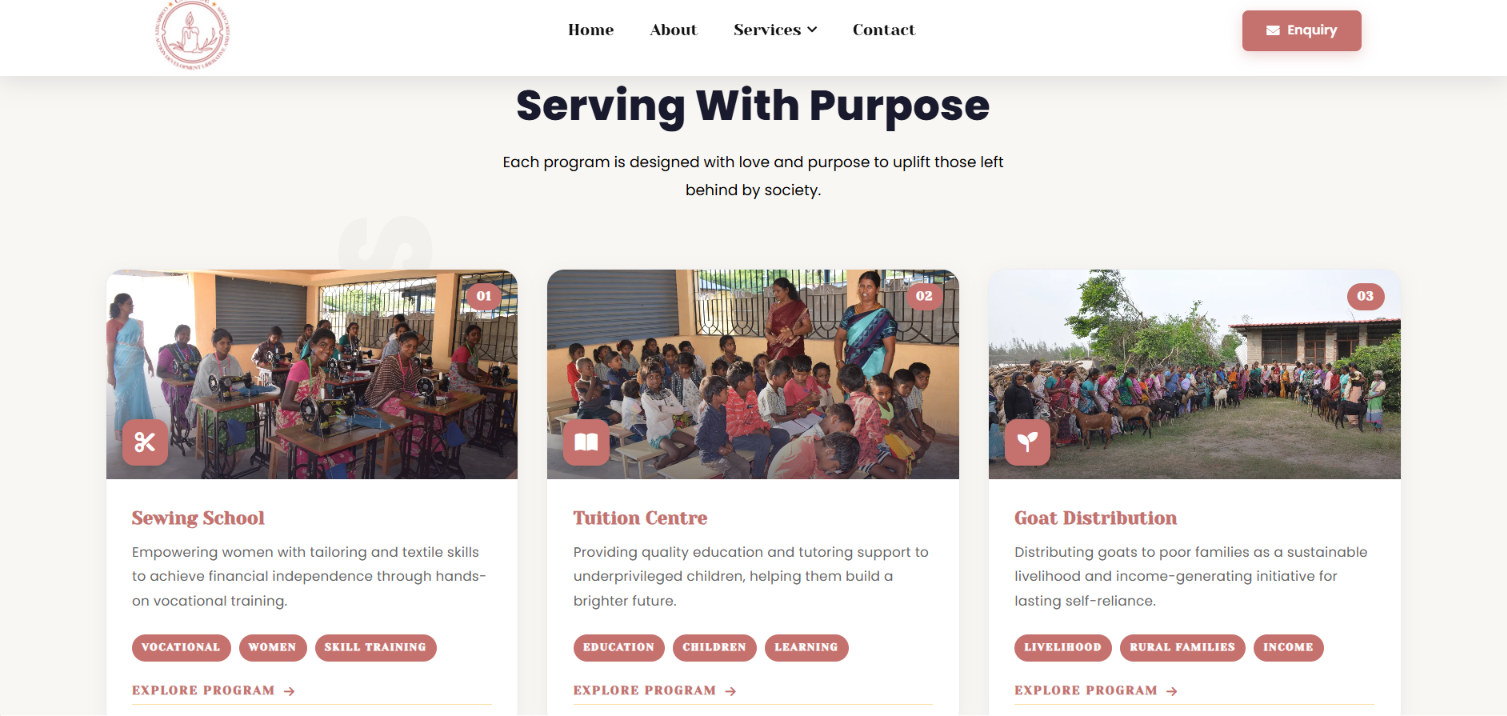 Charity Organization Website — screenshot 3