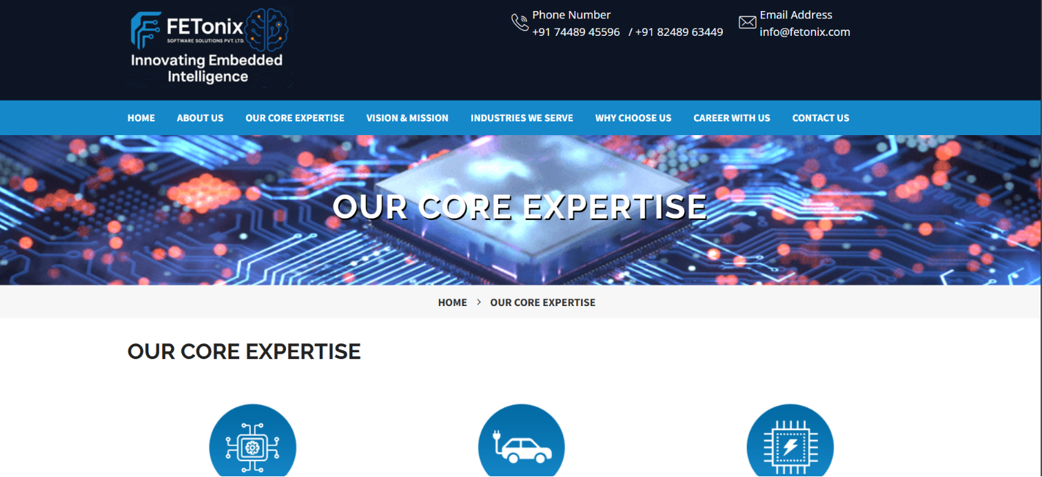 Engineering & Software Solutions Website — screenshot 2