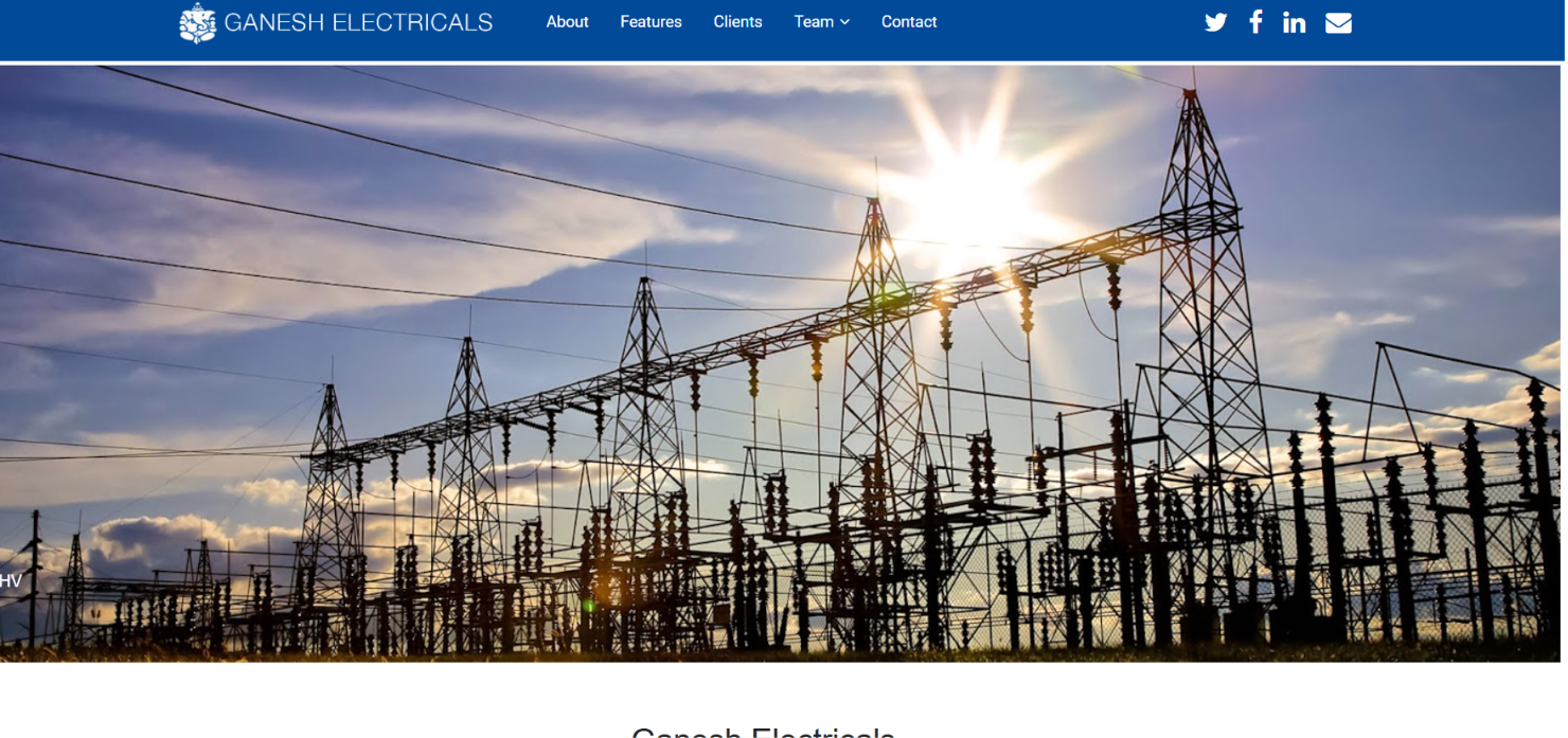 ESA Grade Electrical Contractor Website — screenshot 1
