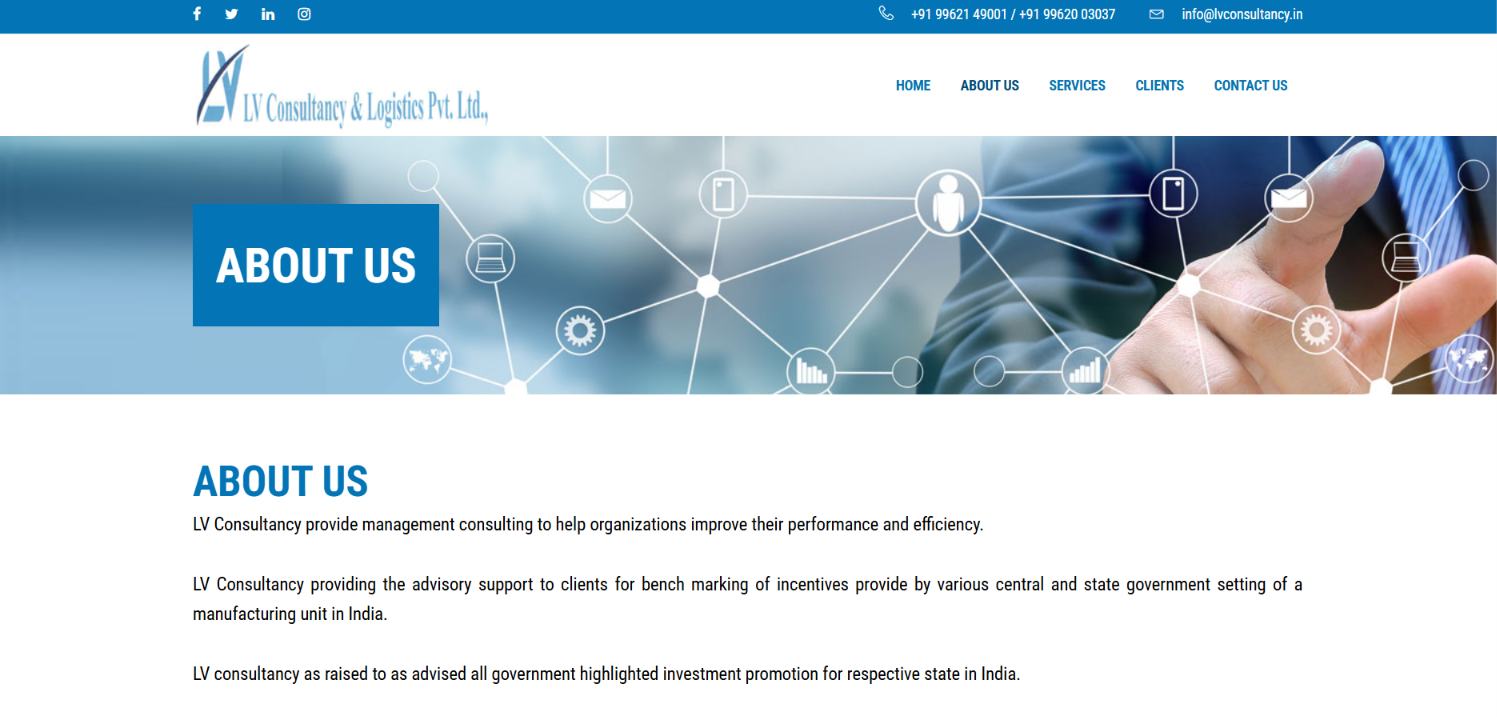 Logistics & Supply Chain Website Development — screenshot 2