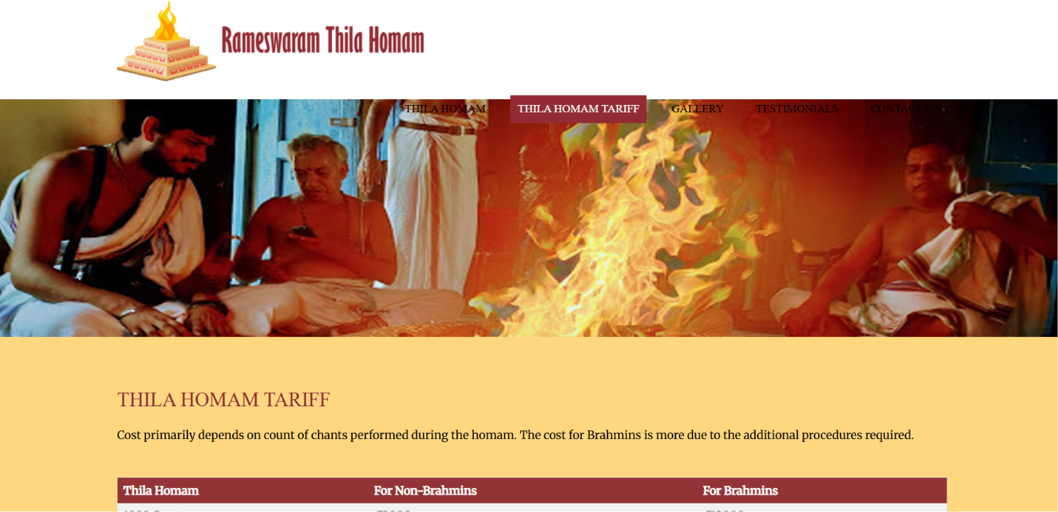 Spiritual Services Platform & Vedic Ritual Booking Website — screenshot 2