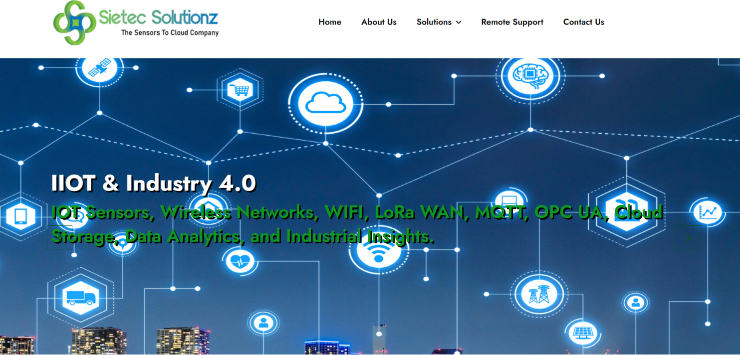 Industrial Automation Website Development — screenshot 2