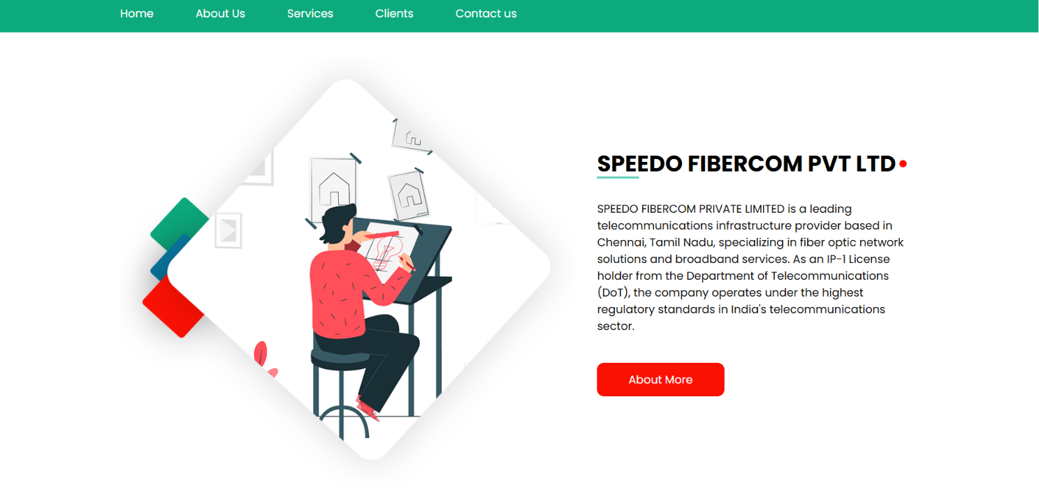 Telecom Infrastructure Website Development — screenshot 2