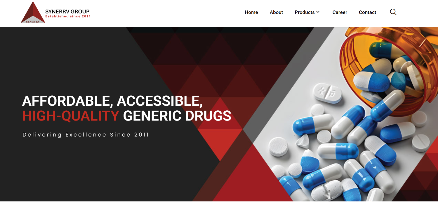 Pharmaceutical Company Website Development — screenshot 1
