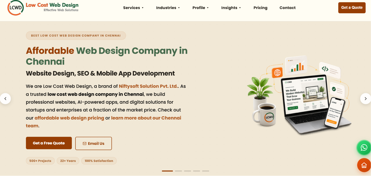 Affordable Web Design Company Website Development — screenshot 1