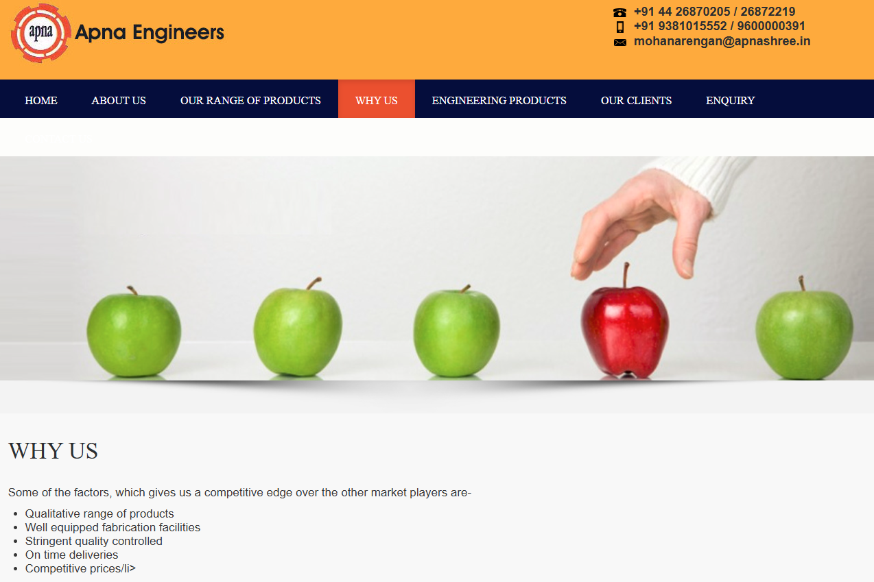 Engineering Components Ecommerce Website Design Experts, Industrial Web Solutions — screenshot 2