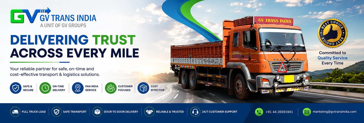 GV Trans India – Logistics & Transportation Website Development